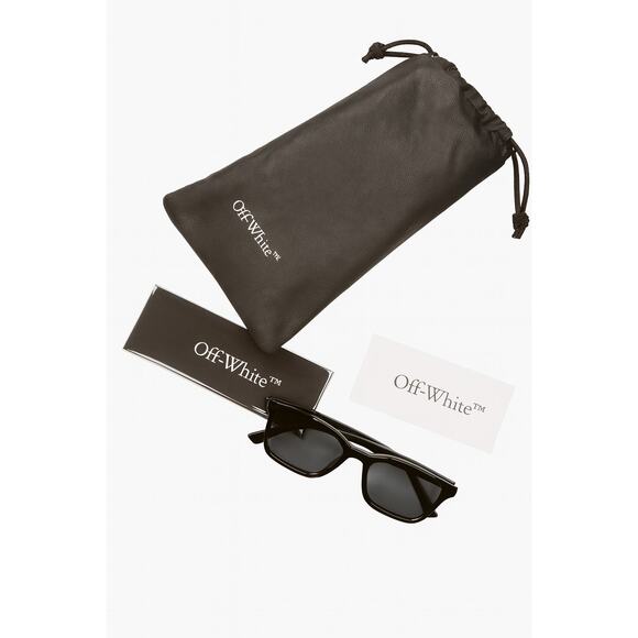 Off-White Oakland Round Sunglasses*Black*NEW with Case, Cloth, book - Picture 3 of 3
